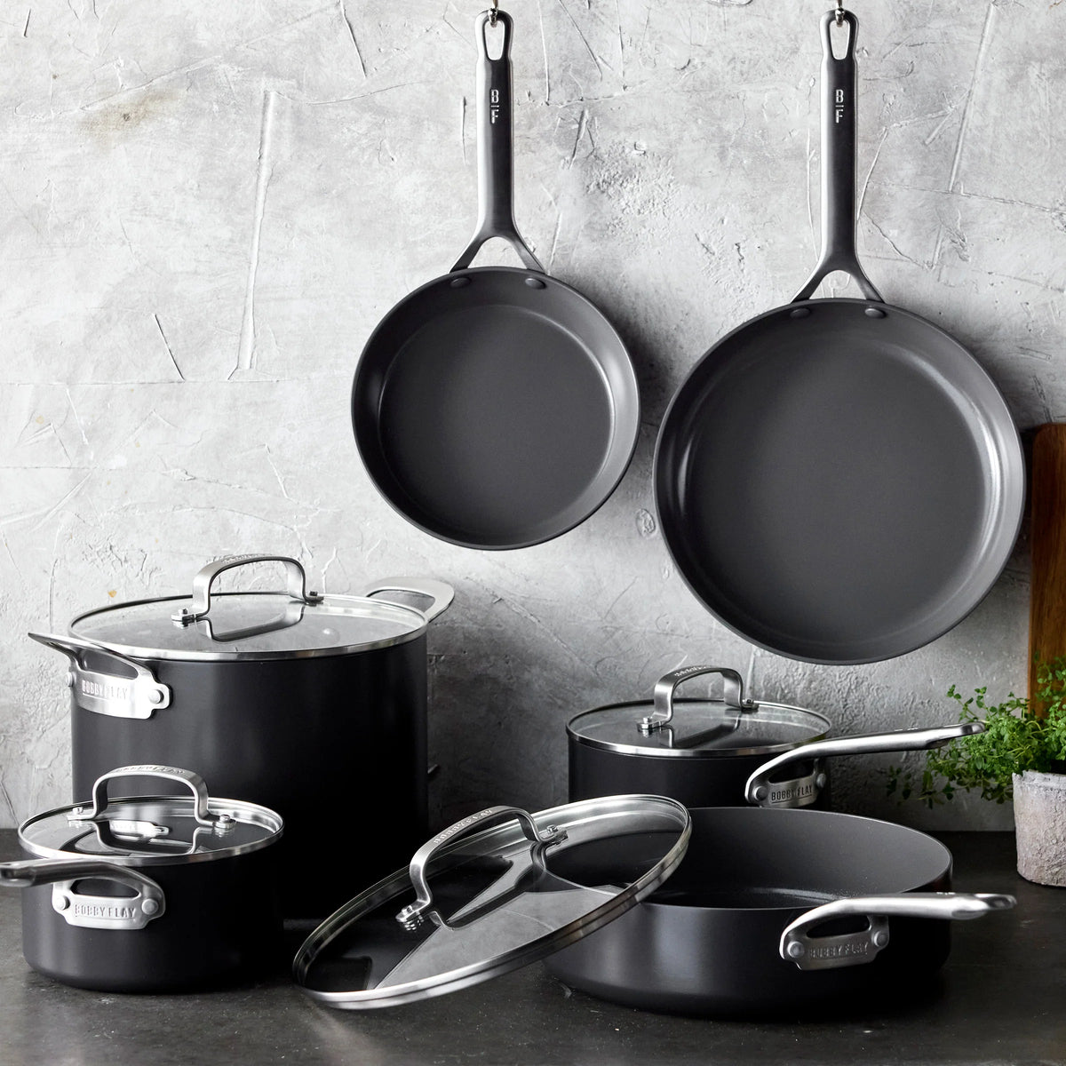 Bobby Flay by GreenPan Chef Series Hard Anodized 10-Piece Cookware Set
