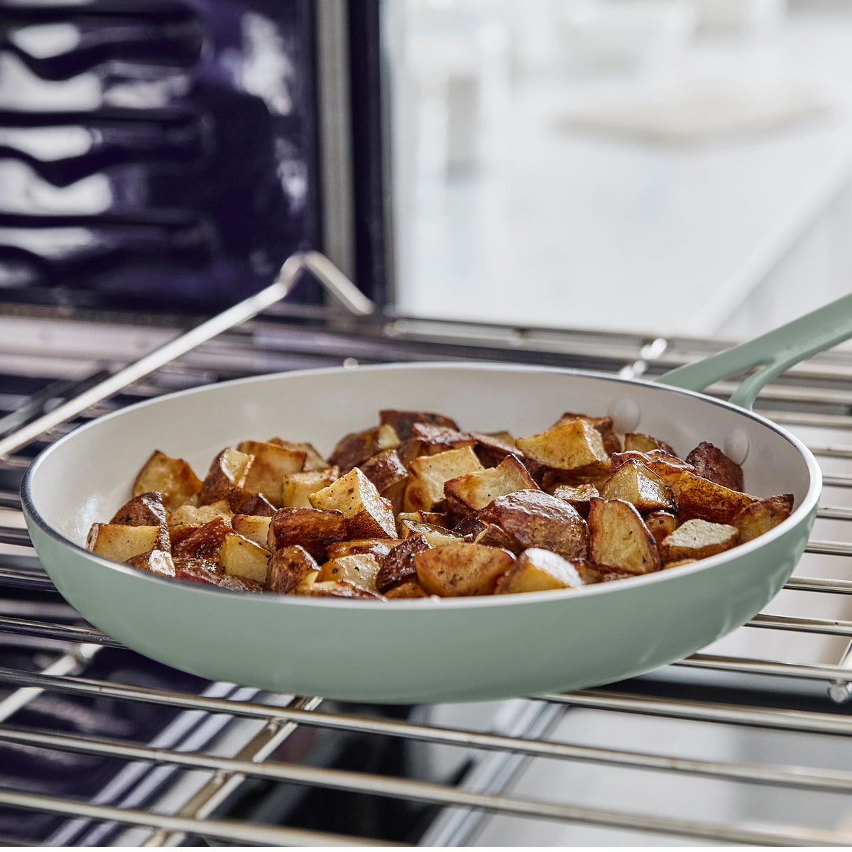 Nova Gallery Ceramic Nonstick 8" and 10" Frypan Set | Pistachio