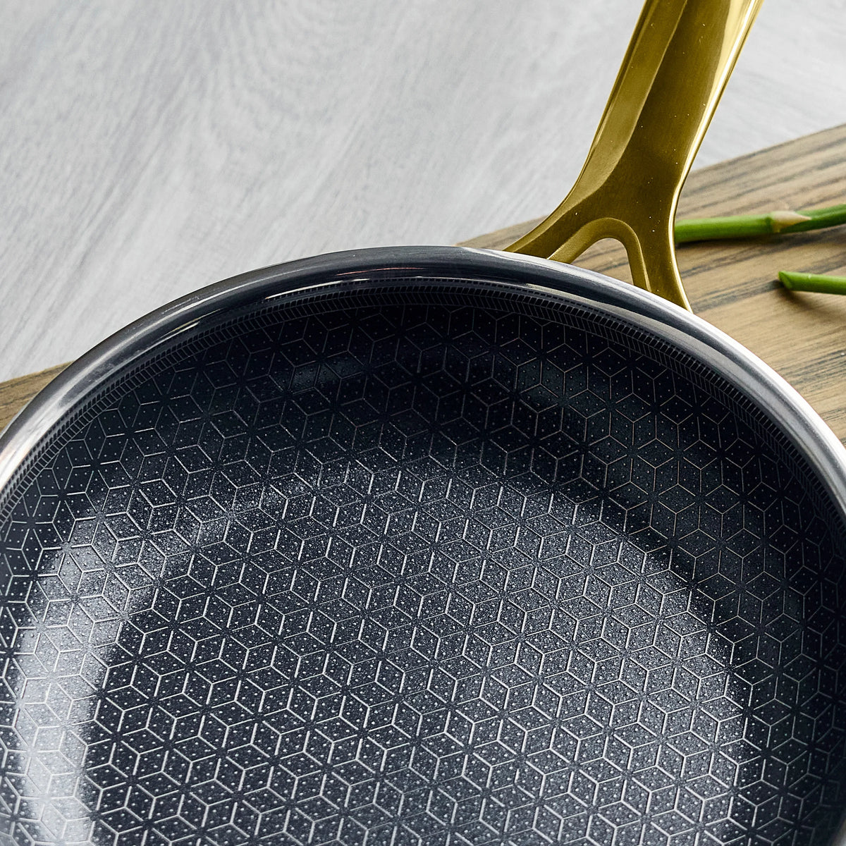 Spectra Gold Thermobond Hybrid Ceramic Nonstick 8", 10" and 12" Frypan Set