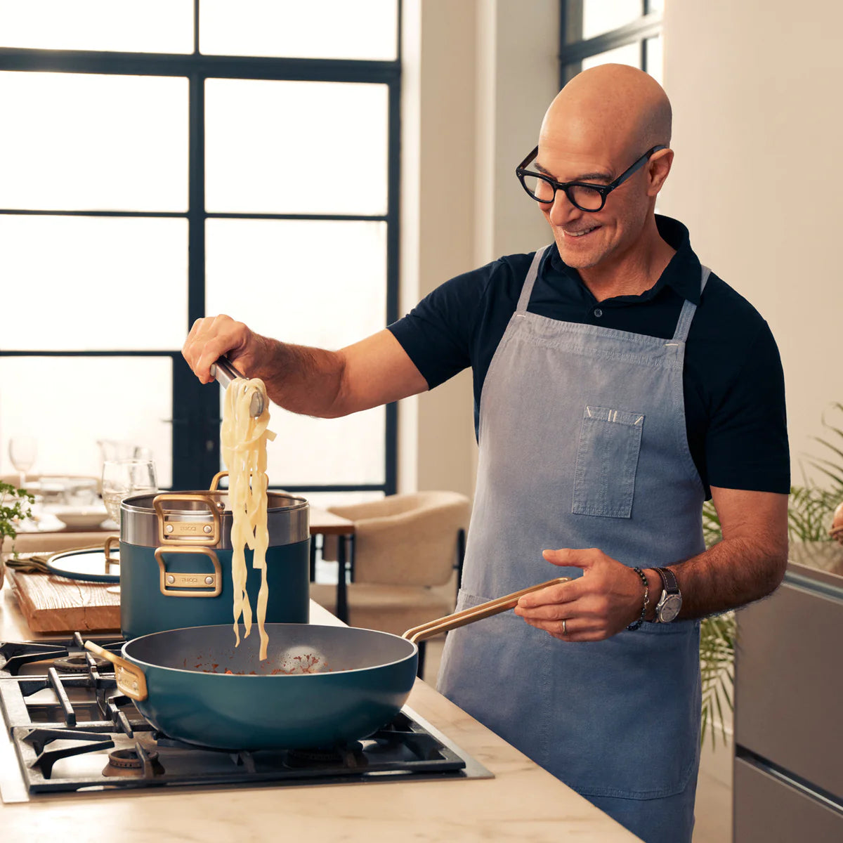 Stanley Tucci™ Ceramic Nonstick 11-Piece Cookware Set | Venetian Teal