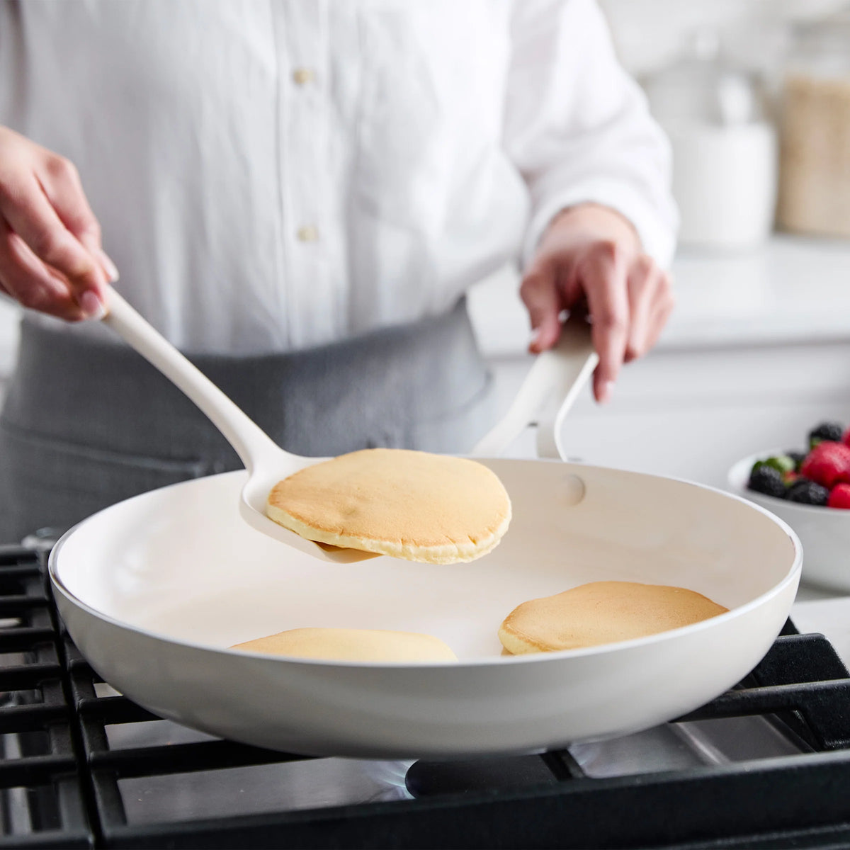 Nova Gallery Ceramic Nonstick 10-Piece Cookware Set | Cream
