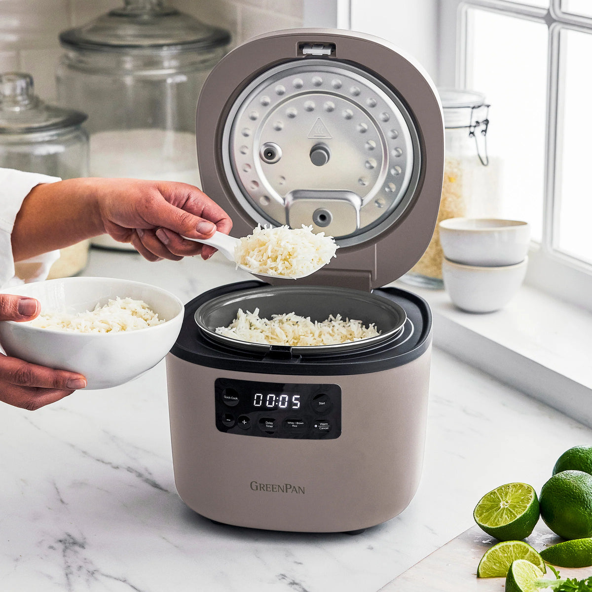 Advanced 8-Cup Rice Cooker | Clay