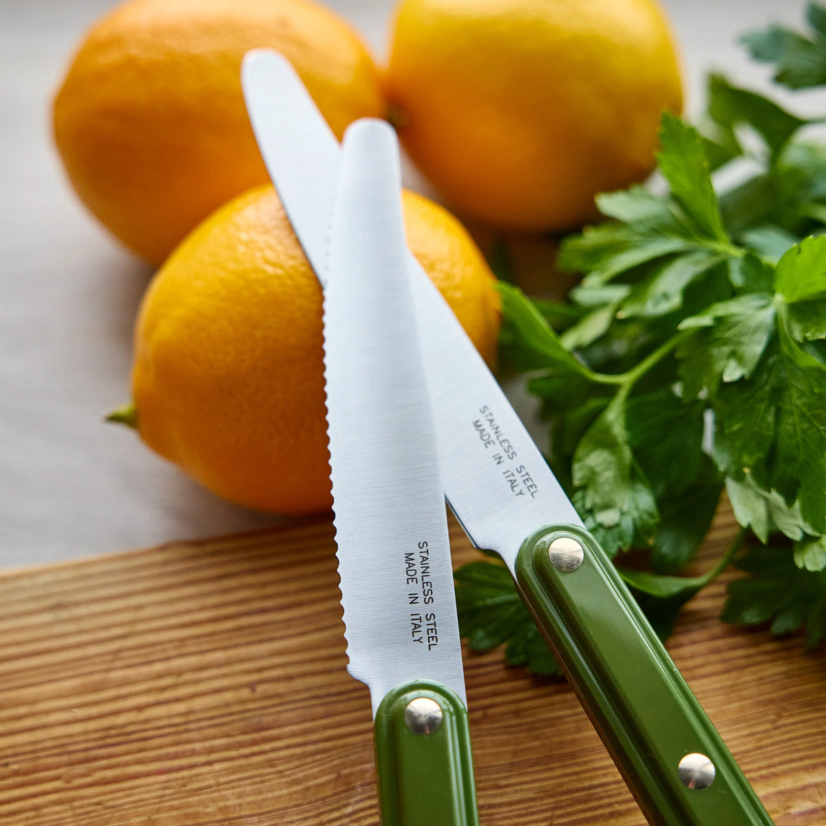 Stanley Tucci™ 2-Piece Prep Knife Set | Tuscan Olive