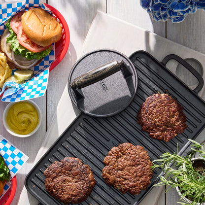 Bobby Flay by GreenPan 9.5" x 16.5" Reversible Cast Iron Grill Griddle