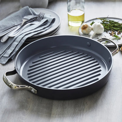Valencia Pro Ceramic Nonstick 11" Round Grill Pan