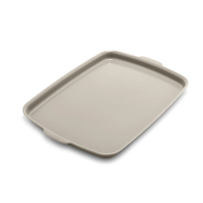 Premiere Ovenware Ceramic Nonstick 18" x 13" Half Sheet Pan Set | Taupe