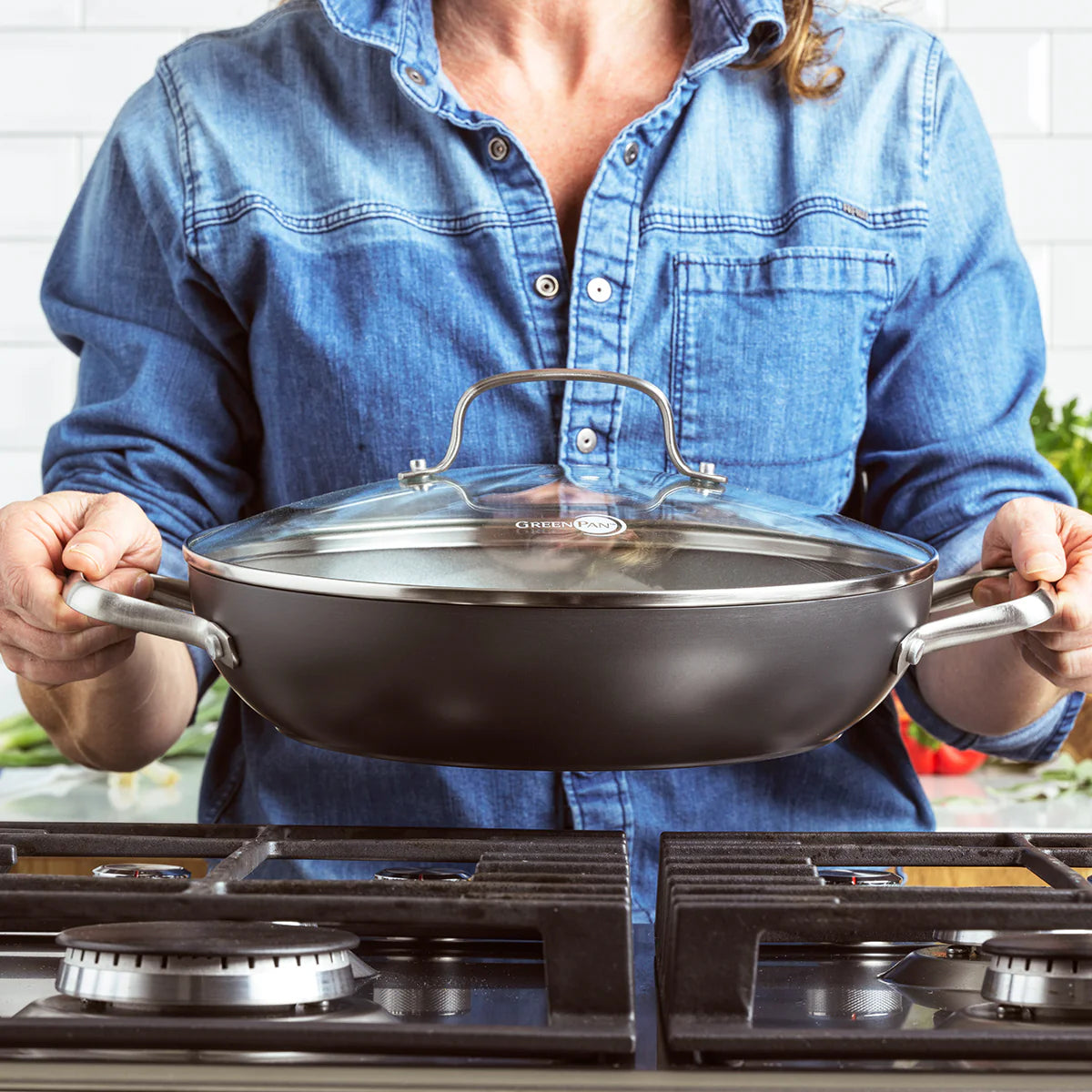 Chatham Ceramic Nonstick 11" Everyday Pan with Lid