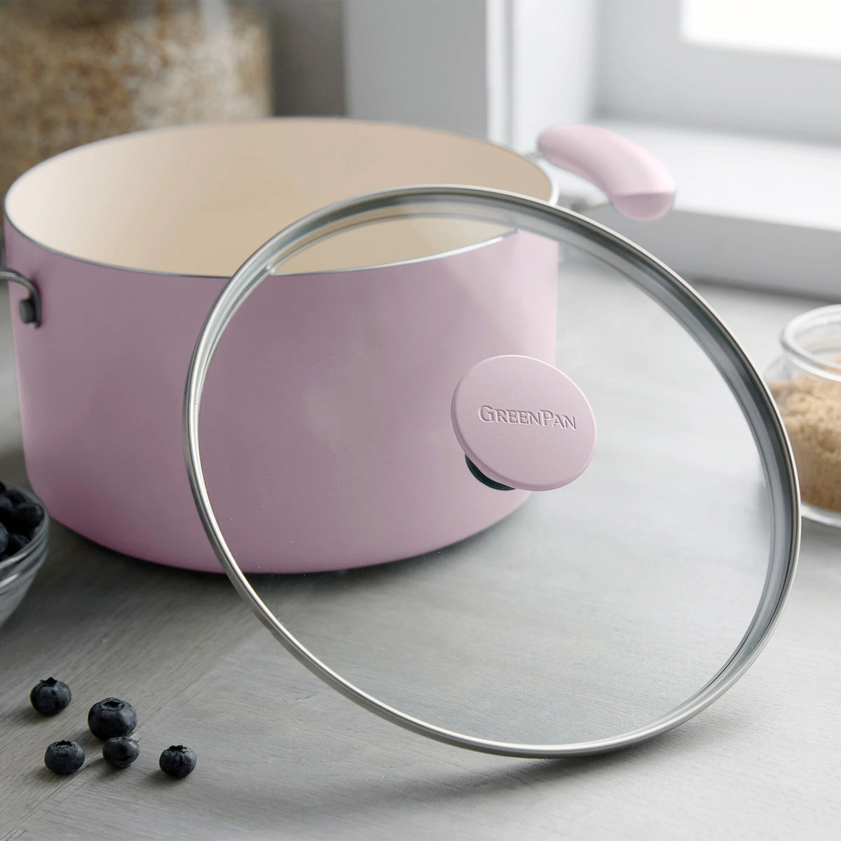 Rio Advanced Ceramic Nonstick 12-Piece Cookware Set | Pink