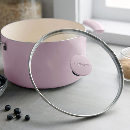 Rio Advanced Ceramic Nonstick 12-Piece Cookware Set | Pink