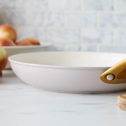 Reserve Pro Ceramic Nonstick 8", 10" and 12" Frypan Set | Oyster