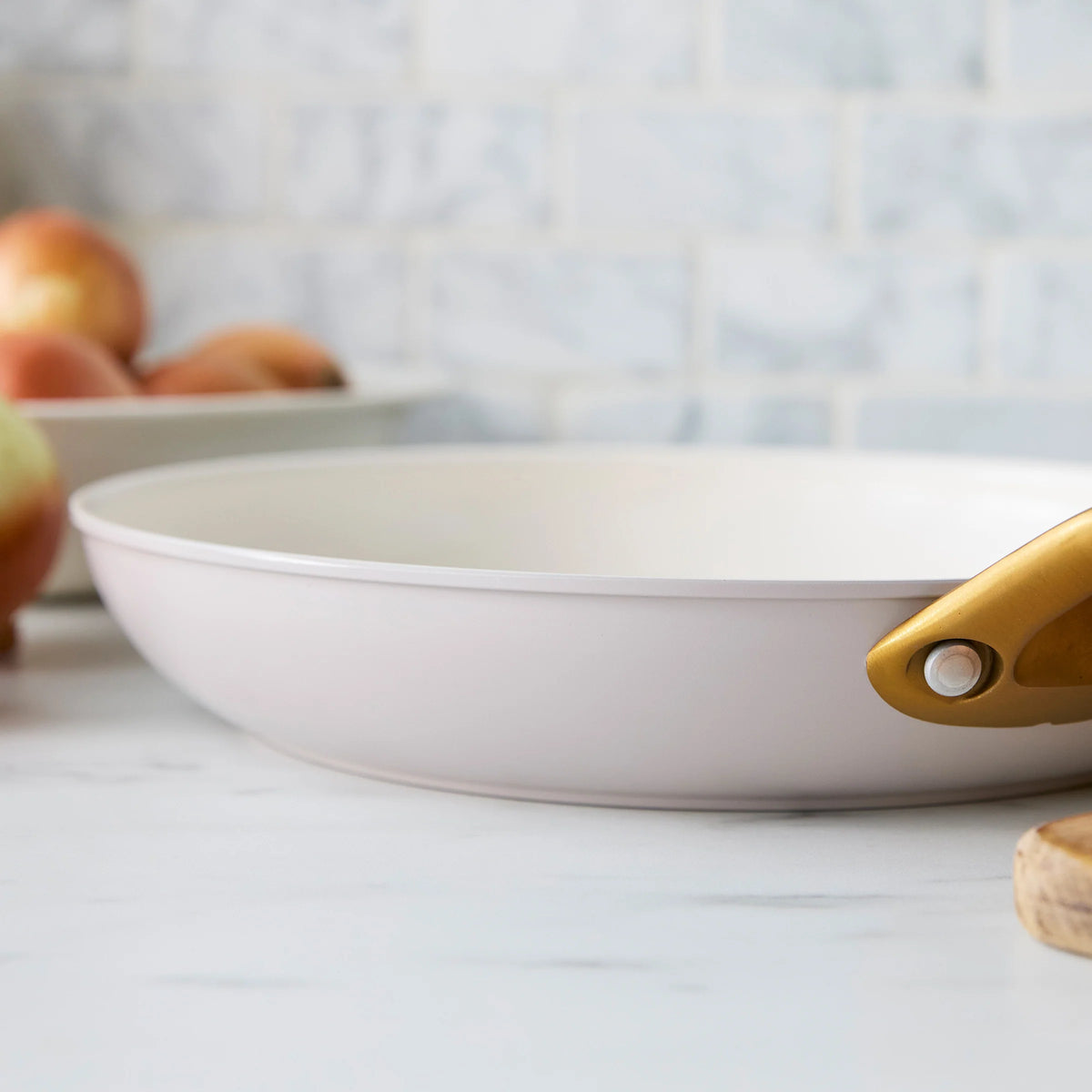 Reserve Pro Ceramic Nonstick 10" and 12" Frypan Set | Oyster