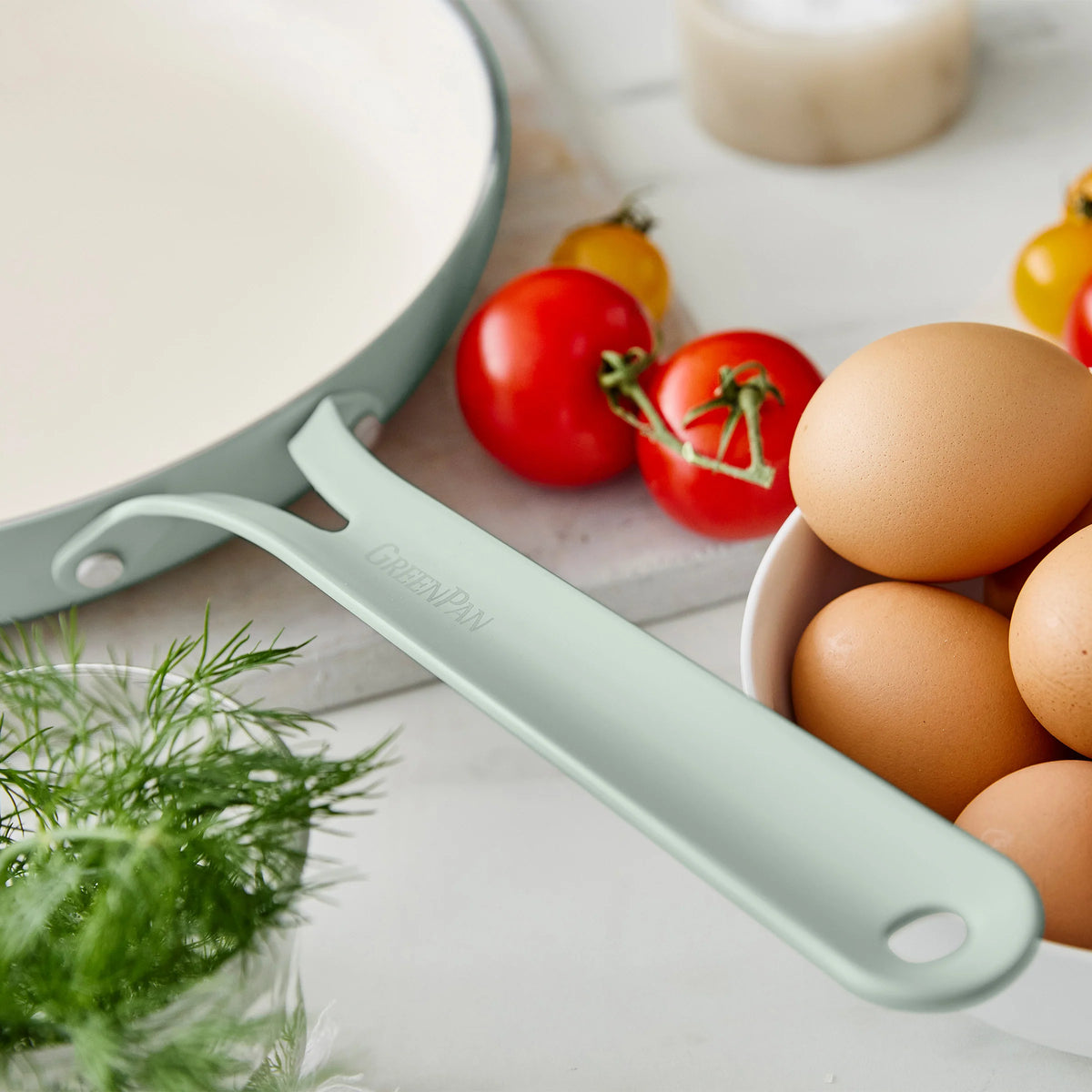 Nova Gallery Ceramic Nonstick 8" and 10" Frypan Set | Pistachio
