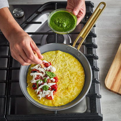 Stanley Tucci™ Ceramic Nonstick 10" Crepe and Omelette Pan | Venetian Teal