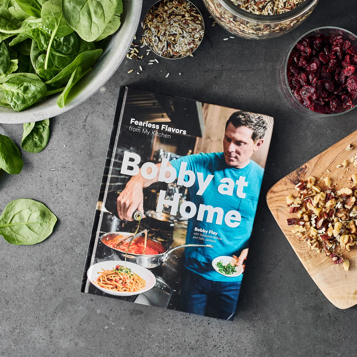 Bobby Flay by GreenPan 6-Piece Cast Iron Set with Bobby at Home Cookbook